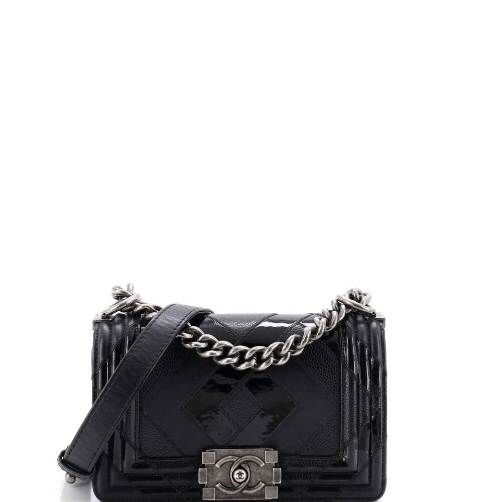 Chanel Boy Flap Bag Patchwork Caviar #262236C43B